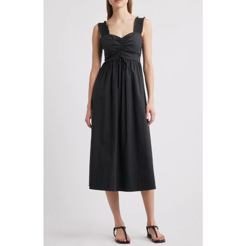 New, Rails Irisa Cotton Blend Sundress In Black Size Xl #Md040